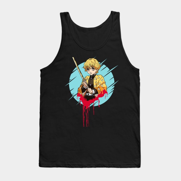 Demon Slayer | Zenitsu Tank Top by mounier